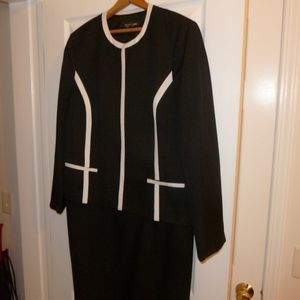 Black and white suit jacket